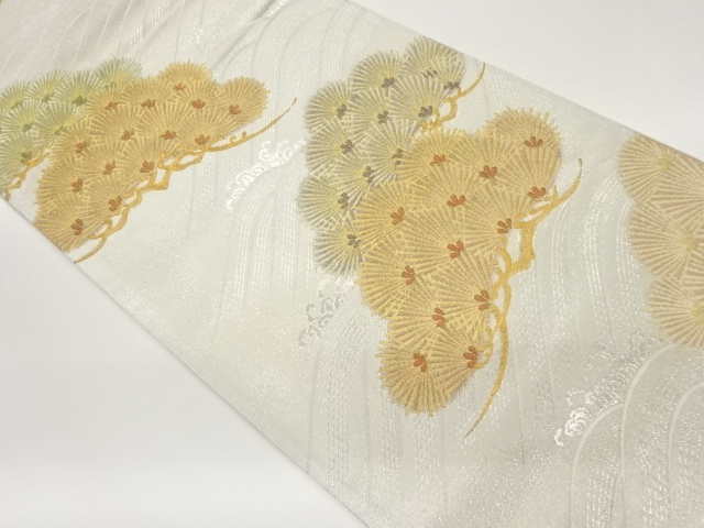 JAPANESE FUKURO OBI / WOVEN ROUGH WAVE